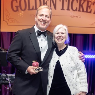 Jonathan Pope (left) Alumnus of the Year