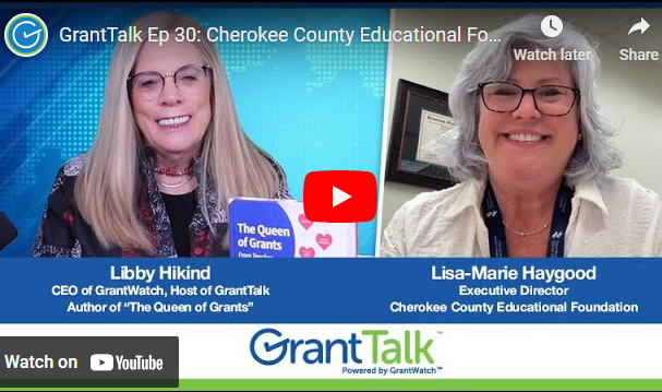 Episode 30 of GrantTalk, Libby Hikind sits down with Lisa-Marie Haygood, Director of CCEF, to talk about Impact Grants and Rapid Grants