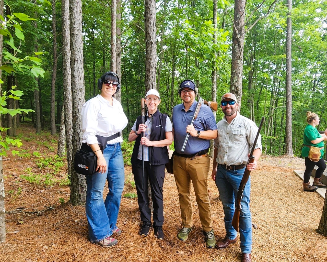 A group of participants at our 2025 clays classic event